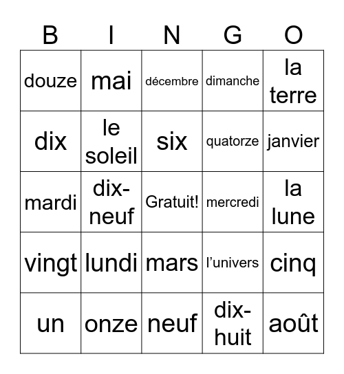 Kelly Loja Bingo Card