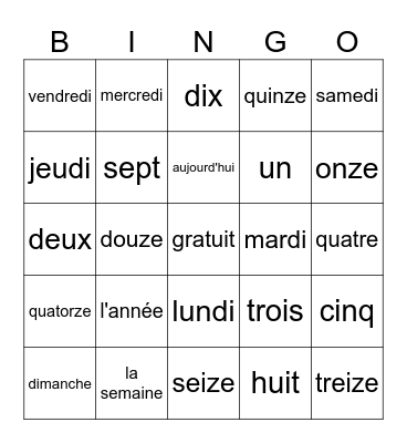 Yamir T-M Bingo Card