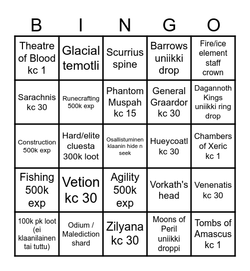 Fintiaanibingo2025 Bingo Card