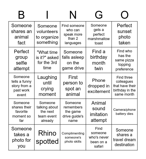 Flex Aquila Adventure! Bingo Card
