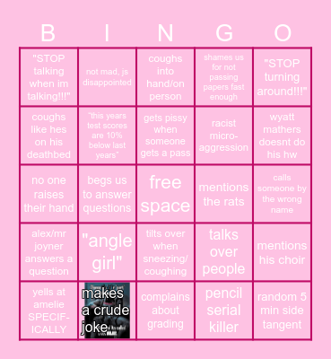 4th period geometry bingo Card