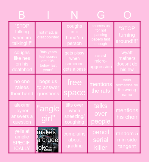 4th period geometry bingo Card