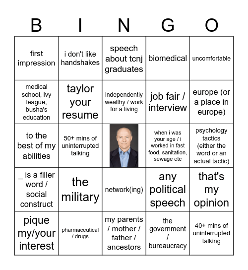 BuSha Bingo Card