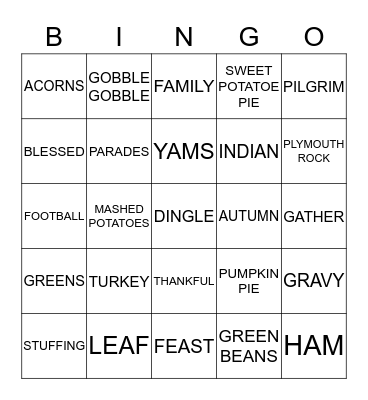 DINGLE   FAMILY  RETREAT!  Bingo Card