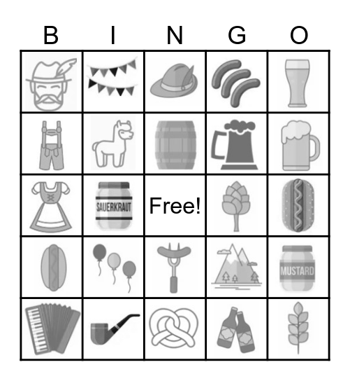 OKTOBERFEST Bingo Card