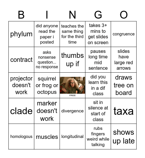 METAZOA ! Bingo Card