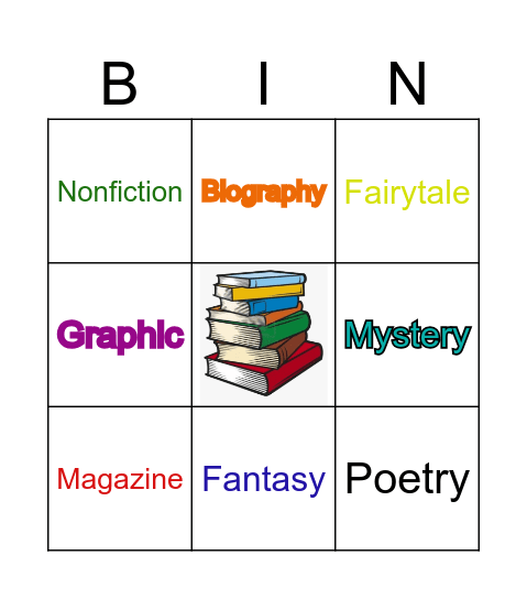 Book Club Bingo Card