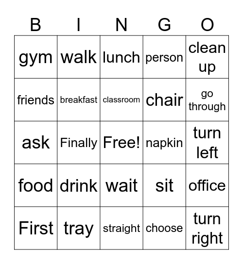 7th Grade Lesson 13 and 12 Bingo Card
