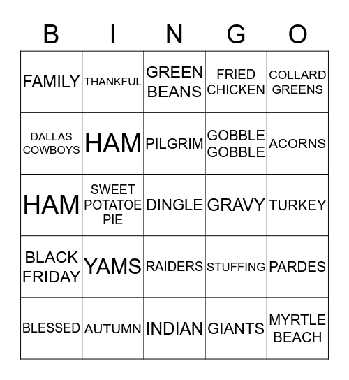 DINGLE  FAMILY  RETREAT ! Bingo Card