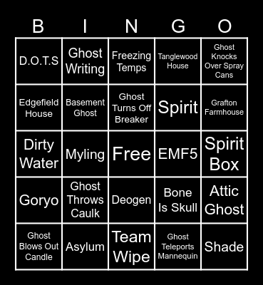 [RR] Phas Bingo Card
