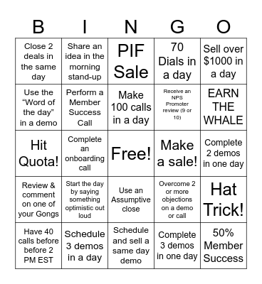 Reignmaker Bingo Card