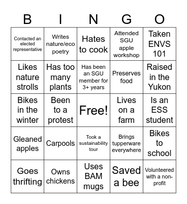 Find someone who (has)... Bingo Card