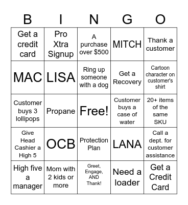 Front End G.E.T. BINGO! Bingo Card