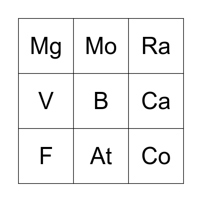 LOTERÍA ATÓMICA Bingo Card