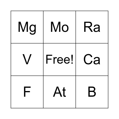 LOTERÍA ATÓMICA Bingo Card