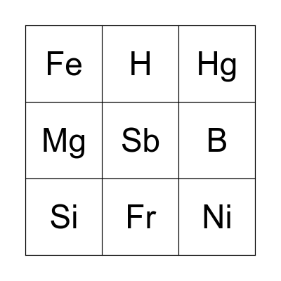 LOTERÍA ATÓMICA Bingo Card