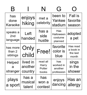 CoWorker Bingo Card
