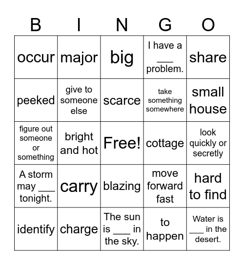 Stone Soup Bingo Card