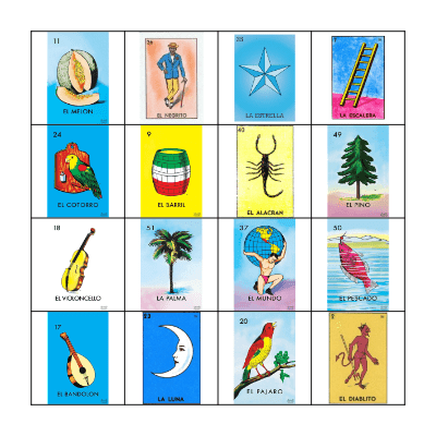 Loteria Bingo Card