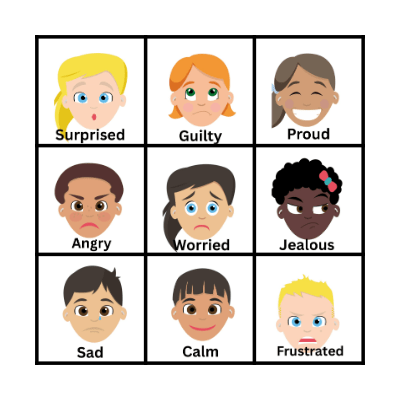 Emotions Bingo Card