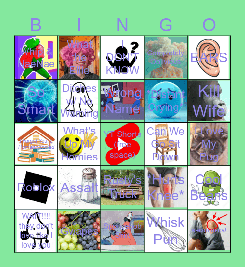 Gabbyisms Bingo Card