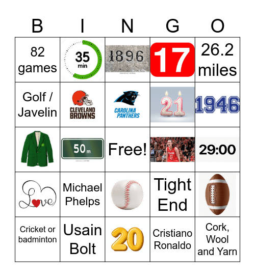 EOIC Sport Bingo Card