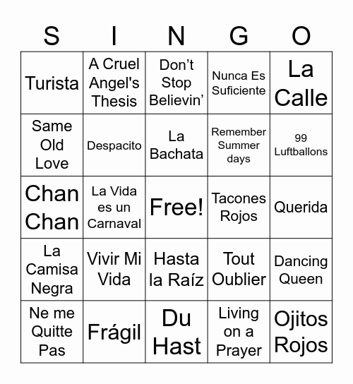 OFLTA Fall Conference 2025 Bingo Card