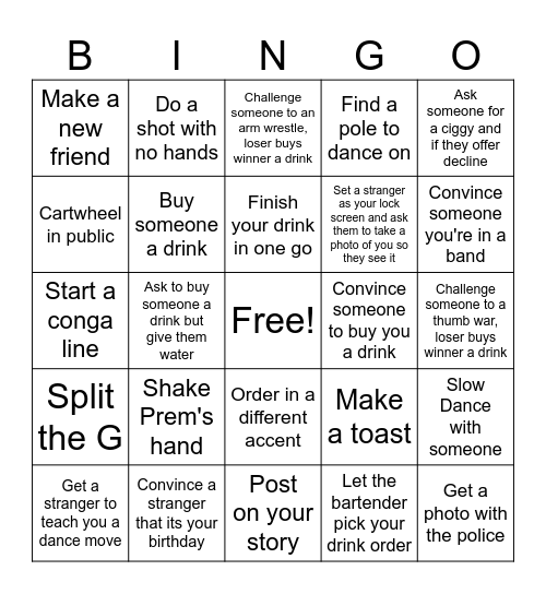 Game Of Gnar: Auckland Edition Bingo Card