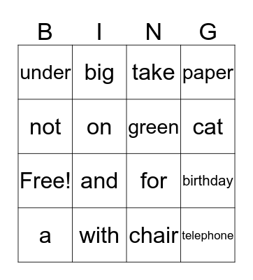 Skitttles Bingo Card