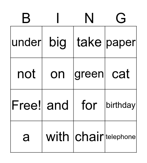 Skitttles Bingo Card