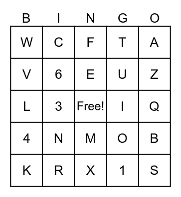 TACO THANKSGIVING Bingo Card