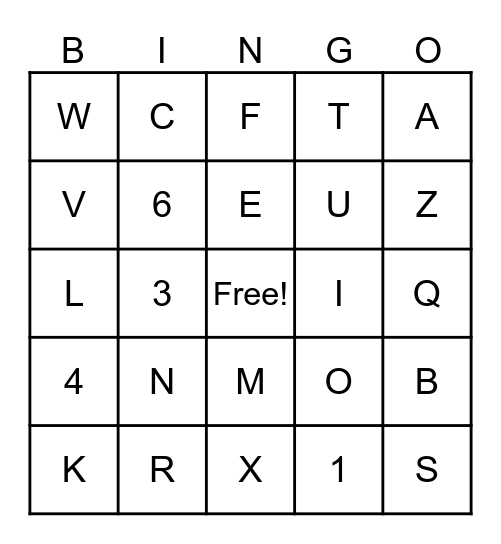 TACO THANKSGIVING Bingo Card