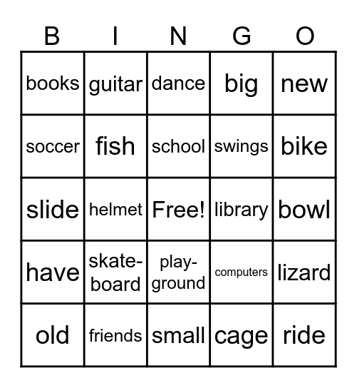 ______’s Bingo Card Bingo Card