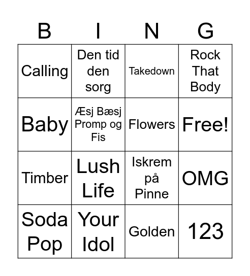 4.Klasseklubb🕺🪩 Bingo Card