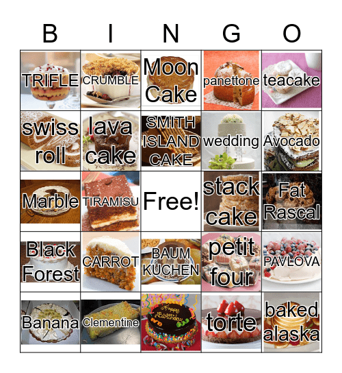Bake Off Bingo  Bingo Card
