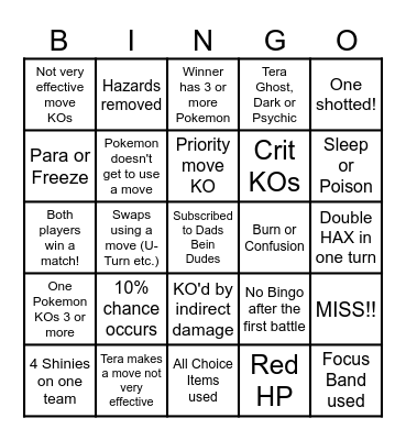 Then we fight bingo Dads Shiny Stronger Bingo Card