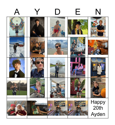 Happy Birthday !!! Bingo Card