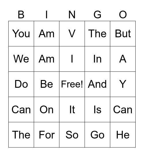 Bingo Card