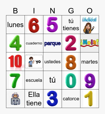 SALUDOS / INFORMACIÓN PERSONAL 1 Bingo Card