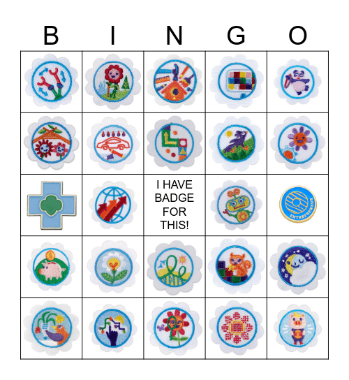 BADGE BINGO Card
