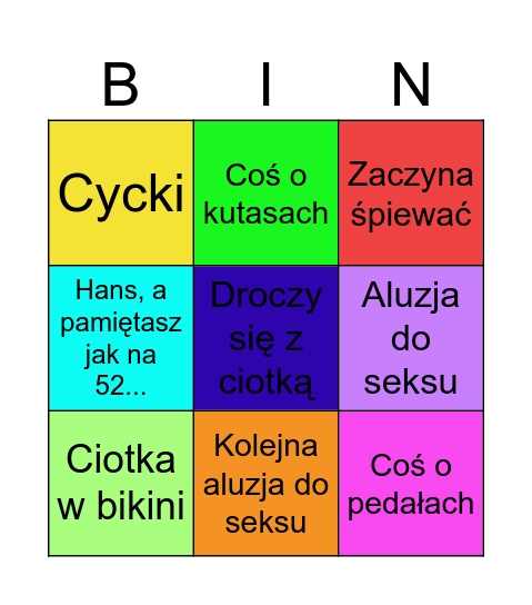 SZCZYLOBINGO Card