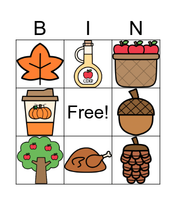 FALL Bingo Card