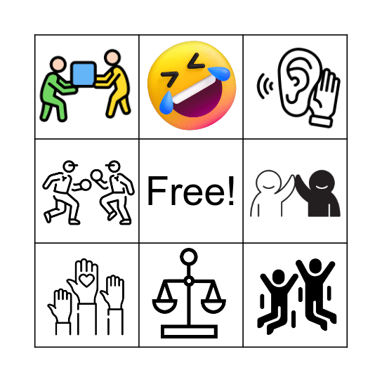 Friendship Bingo Card