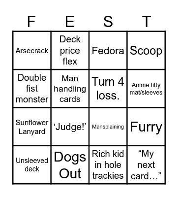 Commandfest! Bingo Card