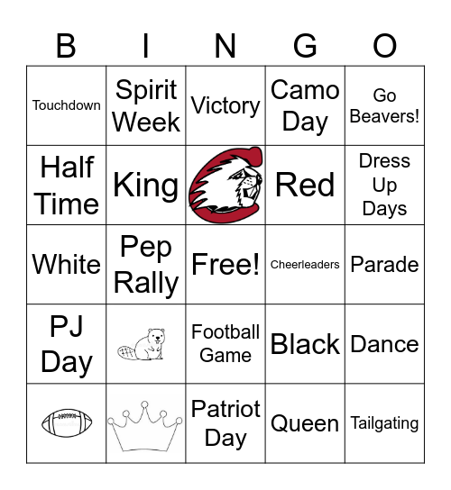CES Homecoming Bingo Card