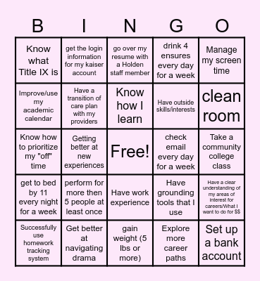 2025-2026 Senior Bingo Lenny Bingo Card