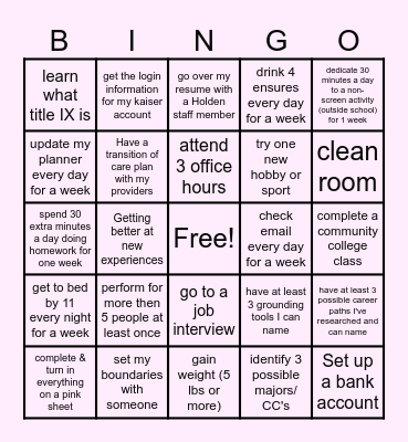 2025-2026 Senior Bingo Lenny Bingo Card