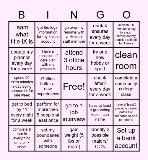 2025-2026 Senior Bingo Lenny Bingo Card