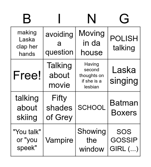 LASKA Bingo Card