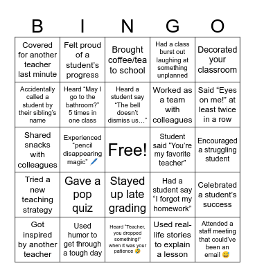 🍳 Breakfast Bingo – Teacher Life List  “United in Purpose, Inspired to Teach.” Bingo Card